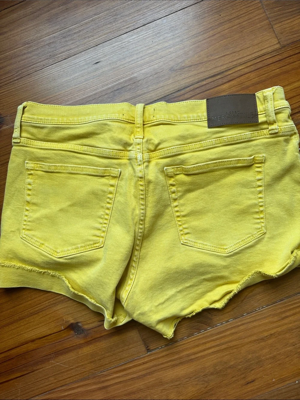 JCrew Yellow Denim Cutoff Shorts